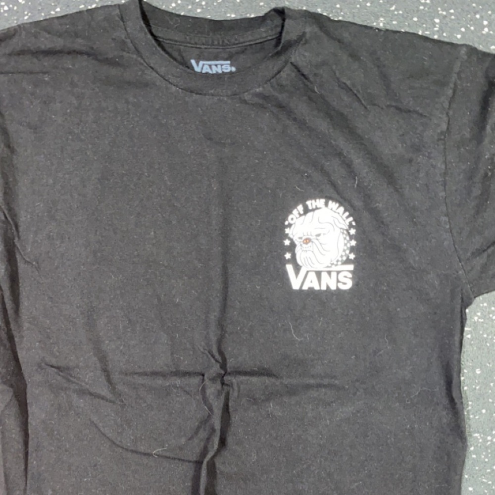 Black Vans Bulldog Tee